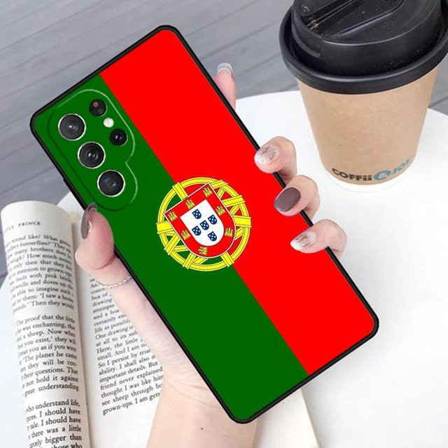 Handyhülle mit Portugal Flagge Design für Samsung Galaxy S24 S25 Ultra S23 S22 S21 S20 S10E Note 20 FE Note 10 Plus in Multicolor - Bild 1