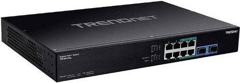 TrendNet TPE-BG102G Netzwerk Switch mit 1 GBit/s und PoE-Funktion in Schwarz - Bild 1