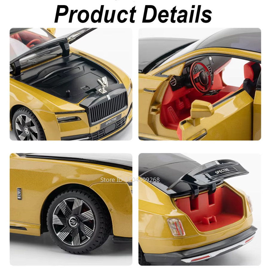 RMZ city Rolls Royce Spectre Dawn Spielzeugauto-Modell, 1:24, mit Musik und Licht - Bild 1