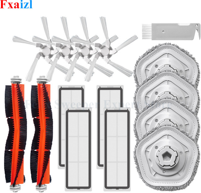 Dreame Bot W10 Zubehör-Set mit Hauptbürste, HEPA-Filter, Mop-Pads und Staubbox in Weiß - Bild 1