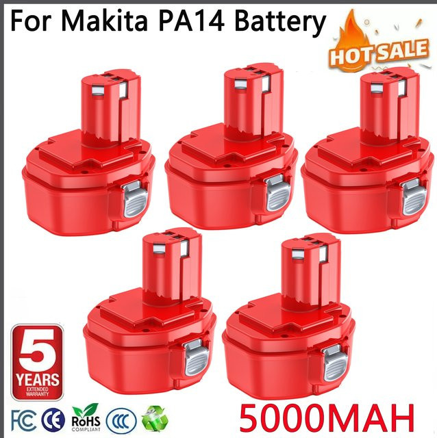 Bonacell Ersatzakku 14,4 Volt für Makita, 5000 mAh, Farbe Rot - Bild 1