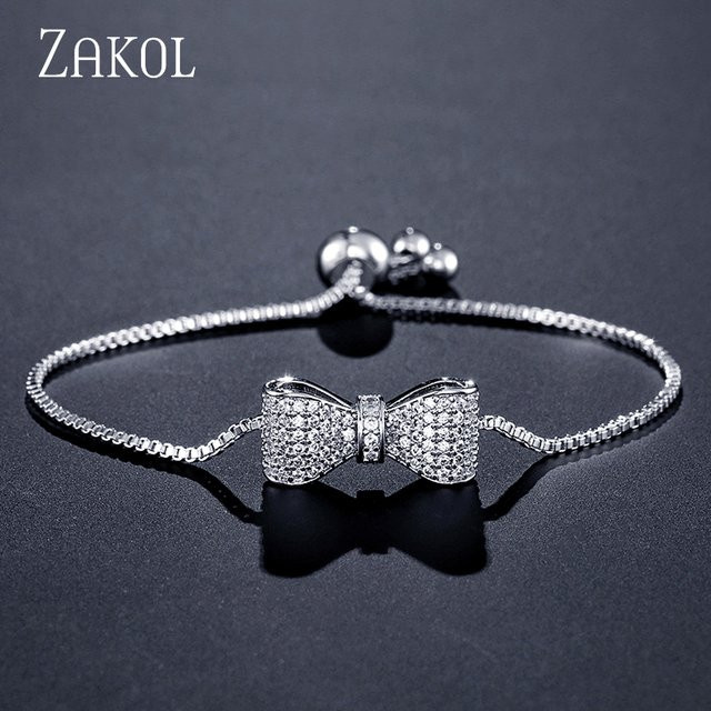 ZAKOL Armband, Schleife, Zirkonia-Kristall, Damen - Bild 1