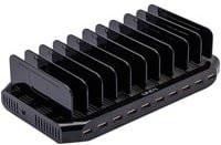 Lindy USB-Ladestation mit 10 USB-A Anschlüssen, 2,4 A, Schwarz - Bild 1