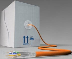 Draka Comteq Cat.7 Ethernet LAN Kabel S/FTP AWG23 orange - Bild 1