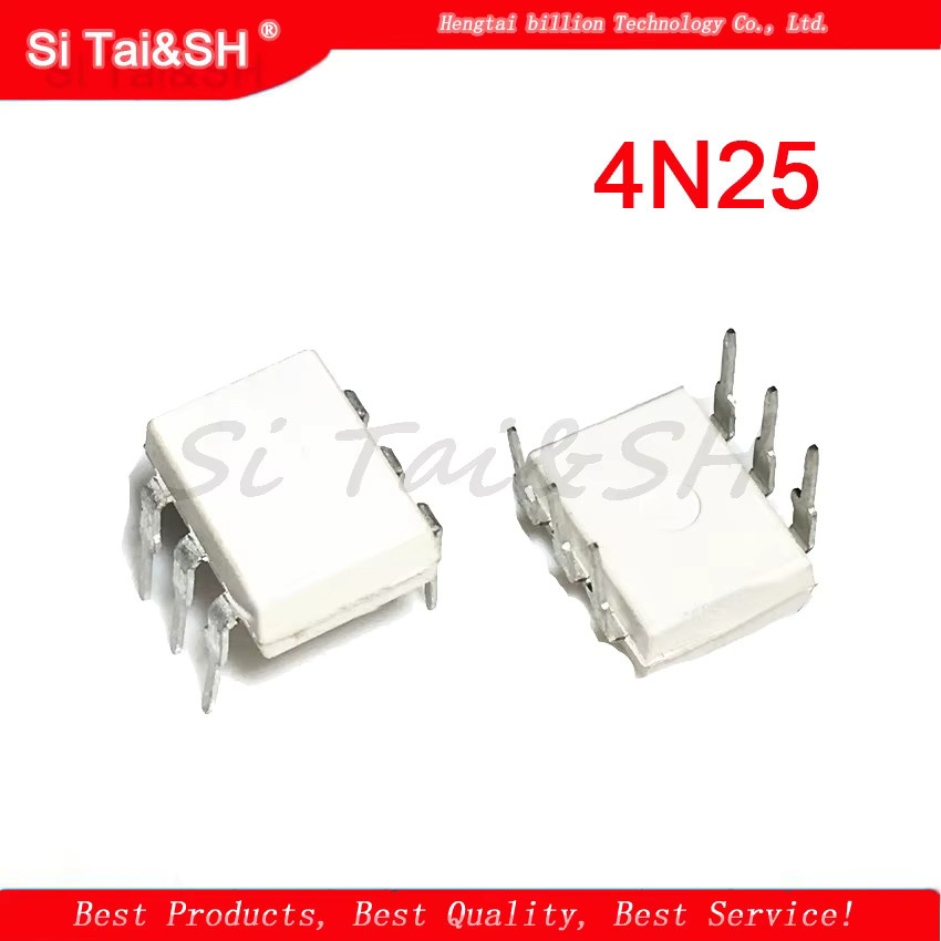 10er Set Si Tai&SH Optokoppler DIP-6 IC EL4N25 EL4N35 in Schwarz und Weiß - Bild 2