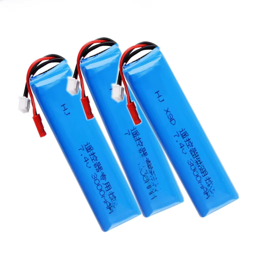 Lanzhd Lithium-Lipo-Batterie 2S 7,4 V 3000 mAh Blau für Taranis X9D Plus Sender - Bild 1