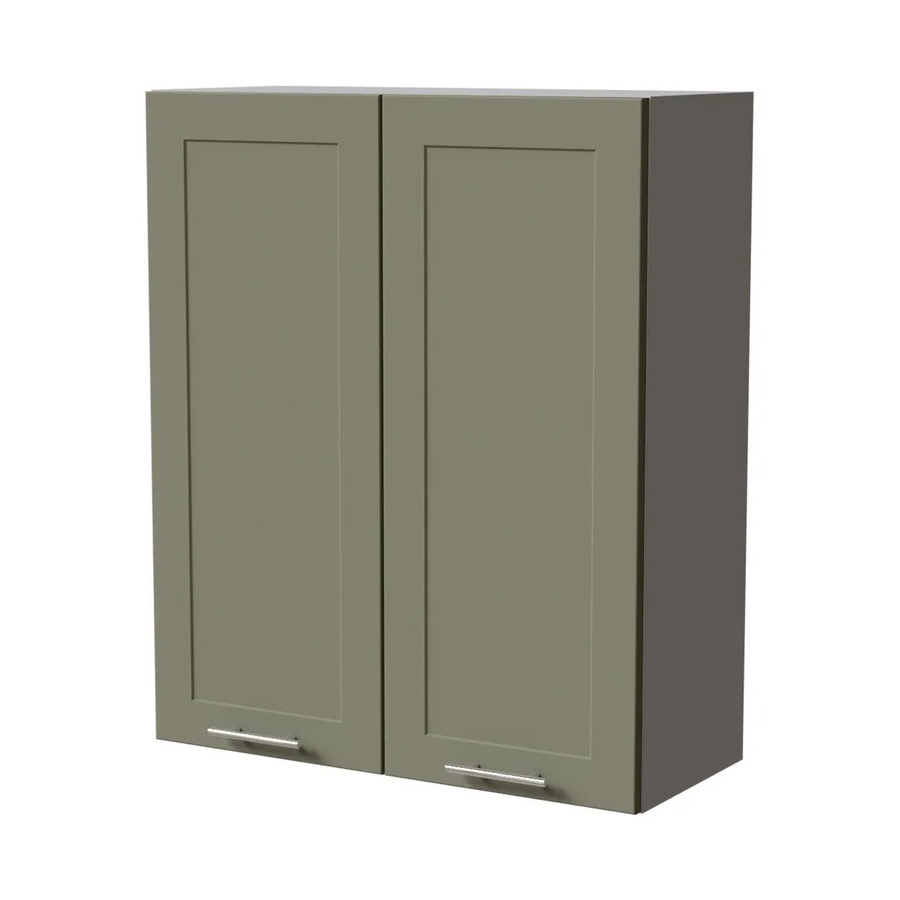 Feldmann-Wohnen Hängeschrank Oslo W4 in Grau und Reed Green Matt, B/T/H: 80 x 32,5 x 96 cm - Bild 2