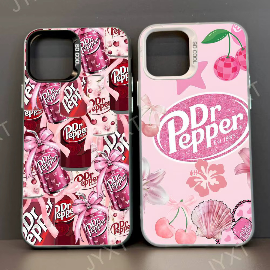 D-Dr P-PepperS Handyhülle für Apple iPhone 11 12 13 14 15 16 Pro Max Plus in Rot mit Schutz-Plattierung - Bild 2