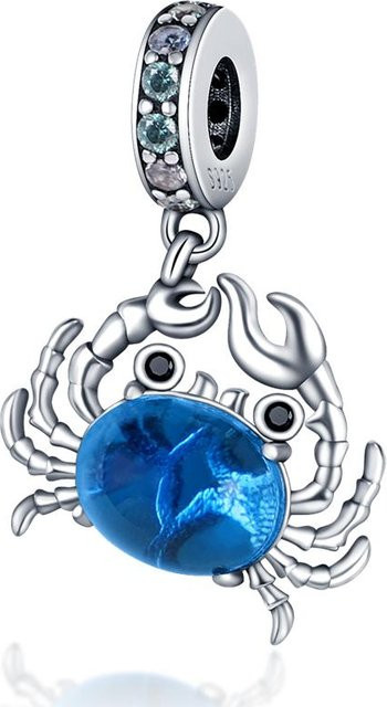 Anhänger Charms Meereskrabbe, 925 Silber, Zirkonia, Damen - Bild 1