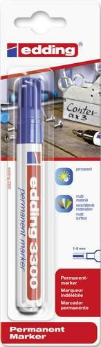 Edding Permanentmarker 3300 mit Keilspitze in Blau - Bild 1