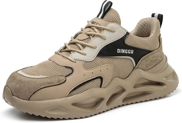 Avant-garde Arbeitssicherheitsschuhe für Herren und Damen in Beige mit Stahlkappe und durchstichfester Sohle, Größe 45 - Bild 1