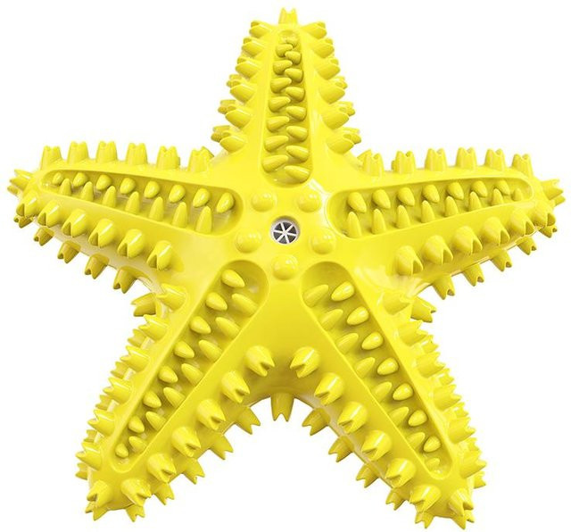 BC Pet Supplies Seestern-Spielzeug, Kauspielzeug, Quietschspielzeug, gelb - Bild 1