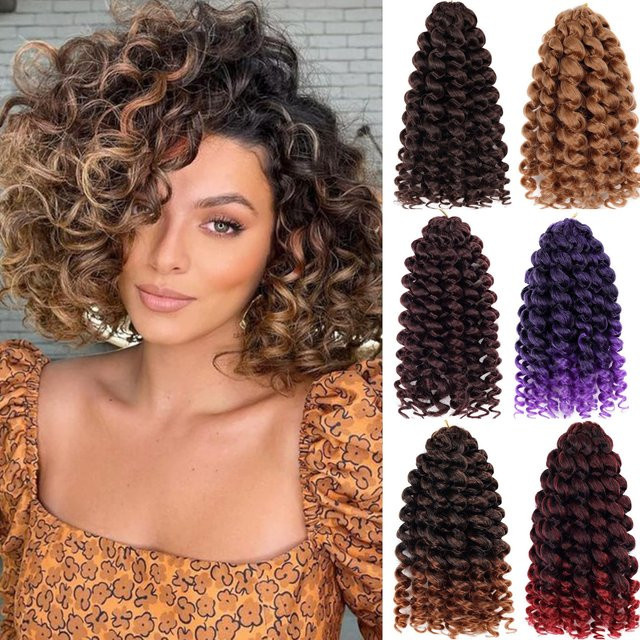 Jeedou GoGo Curl Wasserwellen-Flechthaare, Ombre Schwarz, Damen - Bild 1