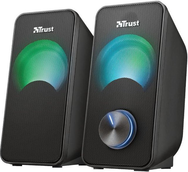 Trust Arys Compact 2.0 PC-Lautsprecher in Schwarz mit USB-A und 3,5 mm Klinkenanschluss - Bild 1