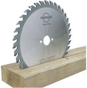 EDESSÖ Handkreissägeblatt für Akku-Maschinen, Dünnschnittsägeblatt mit Hartmetallzähnen für Holz und Kunststoff, Farbe: Silber, Durchmesser: 160 mm, Breite: 1,6 mm, Schnittdicke: 1,2 mm, Bohrung: 20 mm, Zähnezahl: 36 - Bild 1