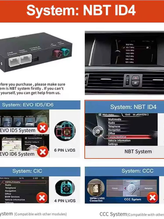 EzoneTronics Drahtlose CarPlay und Android Auto Adapter für BMW CIC NBT Systeme sowie MINI, Schwarz - Bild 7