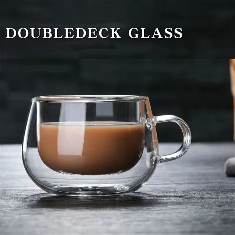 Doppelwandiger Becher aus Borosilikatglas von COOKER KinG, transparent, 250 ml - Bild 2