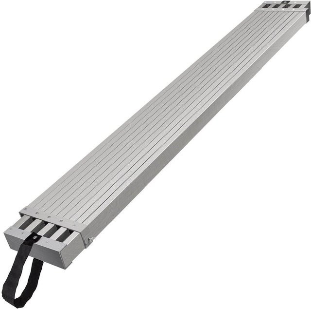 Buying Solutions MB Teleskopische Aluminium Arbeitsbühne in Silber mit 500 lb Tragfähigkeit und 8-13 ft Reichweite - Bild 1