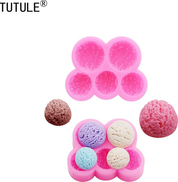 TUTULE Silikonform Walnuss-Design in Pink für DIY Ohrringe, Epoxidharz und Schokoladenkuchen - Bild 1