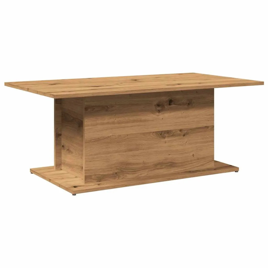 vidaXL Couchtisch Artisan-Eiche in Braun aus Holzwerkstoff, B/T/H: 102 x 55,5 x 40 cm - Bild 2