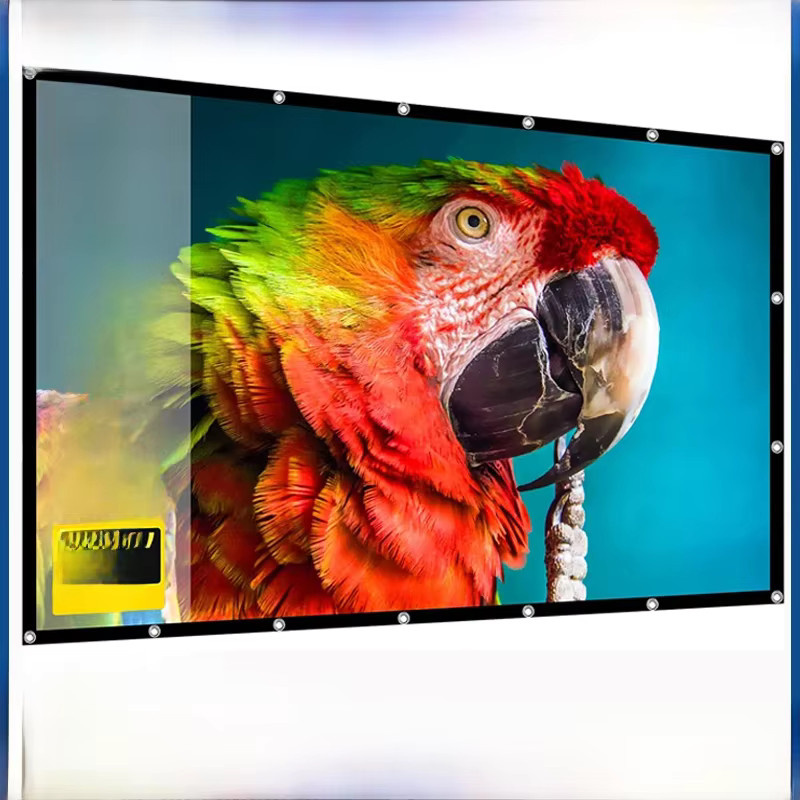 Veidadz Projektor Leinwand 250 Zoll, tragbare und faltbare weiche Leinwand aus hochdichtem Material in Weiß für Indoor und Outdoor - Bild 4