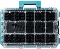 Makita Organizer Werkzeugkiste tief M, transparent, stapelbar mit Einsätzen - Bild 1
