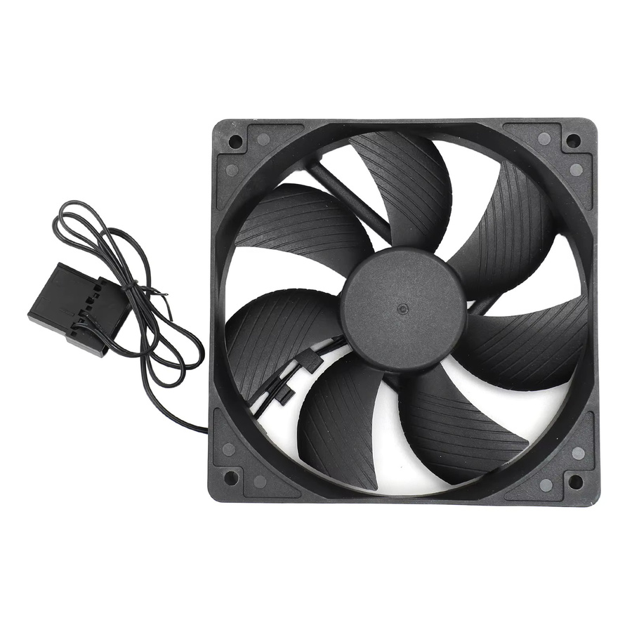 VBESTLIFE Computergehäuselüfter in Schwarz mit Dual-Kugellager und 3000 U/min, B/T/H: 12 x 12 x 2,5 cm - Bild 2