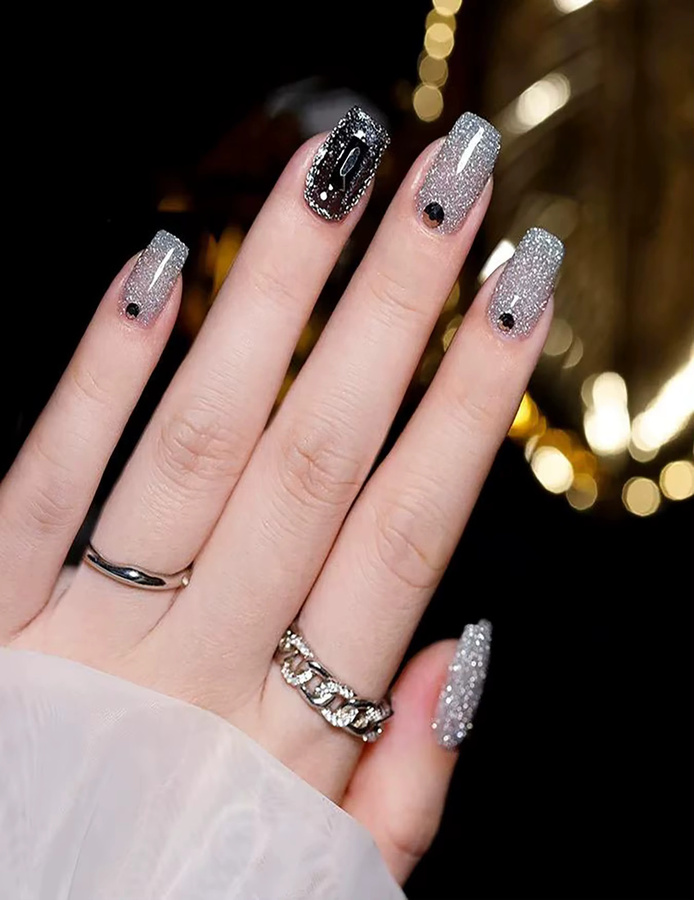 MIANEL Gel Nagellack, Zerbrochener Diamant Glitzer, 10 ml, Damen - Bild 2