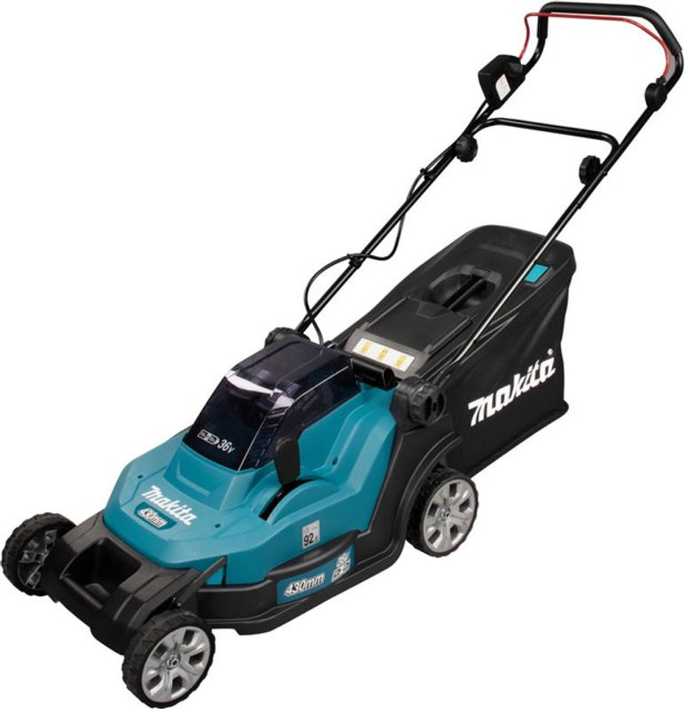 Makita Akku-Rasenmäher DLM432Z 18V mit 43 cm Schnittbreite inklusive Grasfangsack und Sichelmesser (ohne Akku) - Bild 2