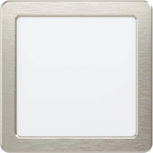 Eglo LED-Einbauspot Fueva 5 in Nickelfarben Matt mit 4.000K, quadratisch - Bild 1
