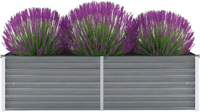 Furnicato Garten-Hochbeet aus verzinktem Stahl in Grau, B/T/H: 160 x 40 x 45 cm - Bild 1