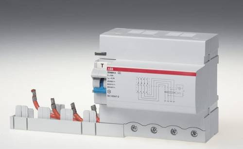 ABB DDA804 A-100/0,5 FI-Block RCD 4-polig 100A 0,5A 230V in Weiß - Bild 1