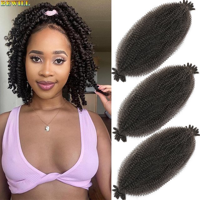 Bewill Afro Twist Marley Twist Flechthaar, Kinky Hair, 12-16 Zoll - Bild 1