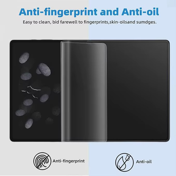 2 Stück Papierähnliche Displayschutzfolie für Samsung Galaxy Tab S10 FE Plus 2025, transparent - Bild 3