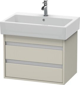 Duravit Waschtischunterschrank Ketho in Tau mit 2 Schubkästen, wandhängend, B/T/H: 65 x 44 x 48 cm - Bild 1