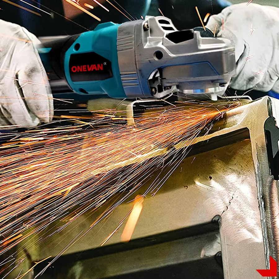 ONEVAN Akku-Winkelschleifer 588 VF mit 2000 W und 125 mm Durchmesser, bürstenloser 6-Gang-Polier- und Schneidemaschine für 18 V und 21 V Akkus - Bild 6