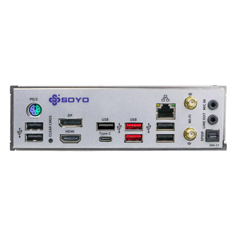 SOYO B760M D4 WiFi Motherboard für Intel LGA 1700 Prozessoren, M-ATX, DDR4, WiFi 6, USB-C, ARGB, Schwarz - Bild 5