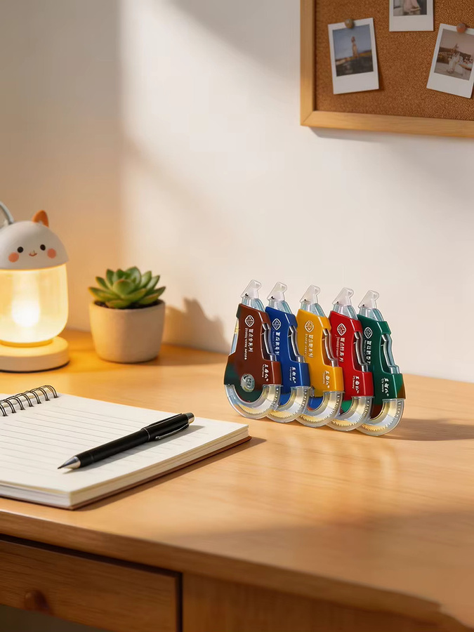5-teiliges Retro-Farbkorrekturband-Set in Multicolour, 100 m Gesamtlänge, löschbares Klebeband für Schule und Büro - Bild 4