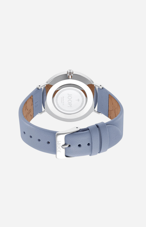 Joop! Armbanduhr, Analoguhr, Quarz, Edelstahl, Blau, Leder, Damen - Bild 3