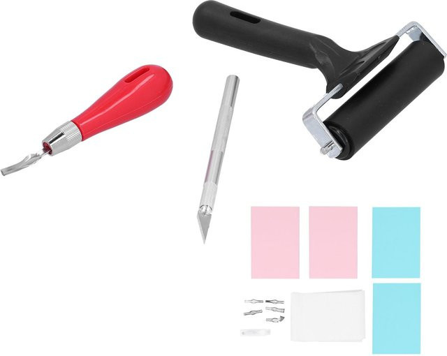 GoolRC Schnitzgummi Stempelset für Druckgrafik und Kunstbedarf in Multicolor und Transparent - Bild 1