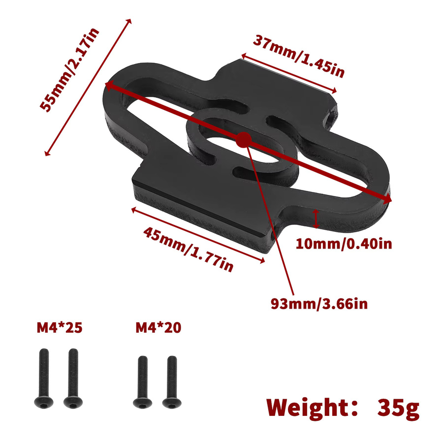 Traxxas Spoiler Halterung, Nylon, für Traxxas XRT 78086-4 1/6 RC Autos Zubehör - Bild 2