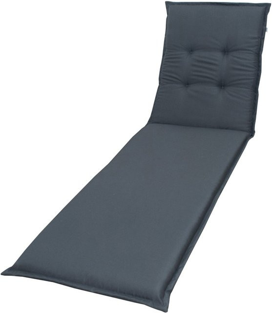 Doppler Comfort Liegenauflage aus Polyester in Anthrazit, gesteppt und waschbar, B/T/H: 200 x 60 x 7 cm - Bild 1
