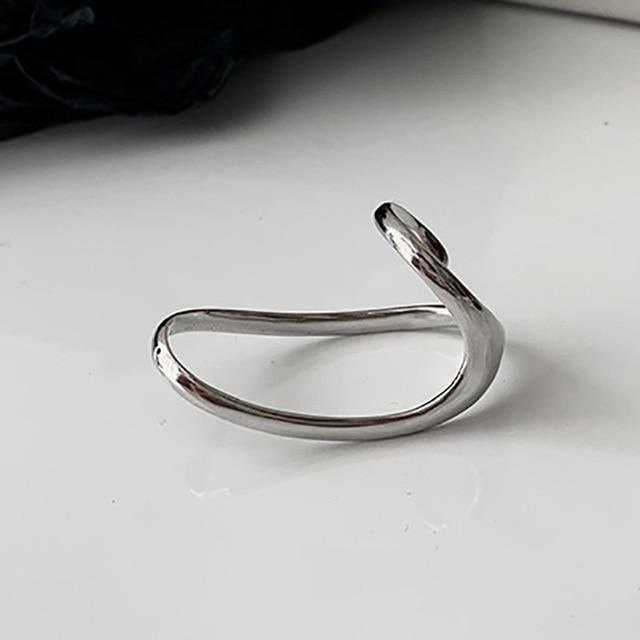 Foxanry Ring, 925 Sterling Silber, grau, Damen - Bild 1