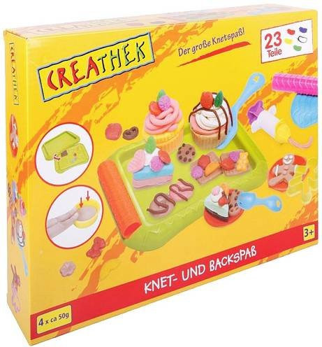Creathek Knet- und Backspaß Set mit 23 Teilen in Bunt/Mehrfarbig für Kinder ab 3 Jahren - Bild 1
