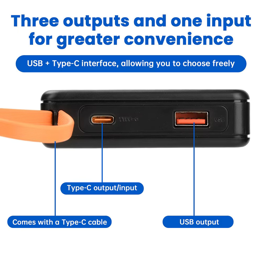Aideepen DIY Powerbank-Gehäuse für 18650 Akkus mit USB-Typ-C und Schnellladefunktion, Schwarz - Bild 4