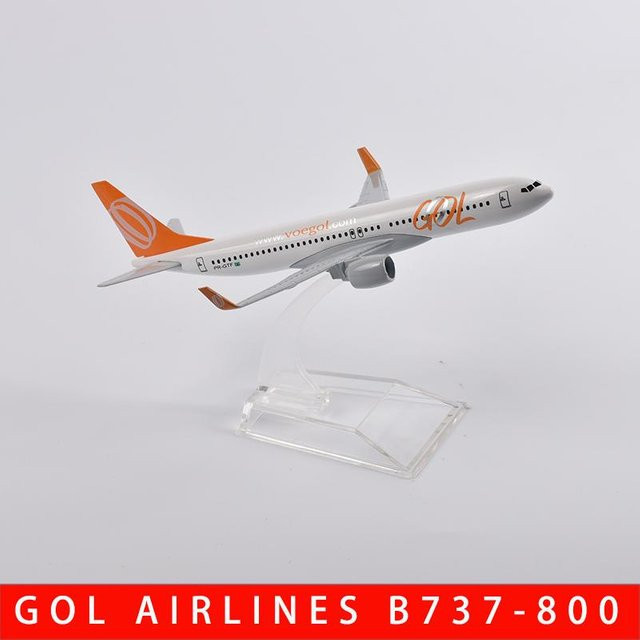 Jason Tutu Brasilien Air Gol Airlines Boeing 737-800 Airways Flugzeugmodell, Metall, 1:400, ab 14 Jahren - Bild 1