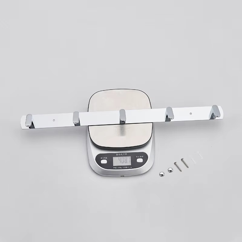 BAKALA Chrom-Wandhaken aus Metall für Badezimmer, Küche, Schlafzimmer und Flur in Silber und Grau - Bild 4
