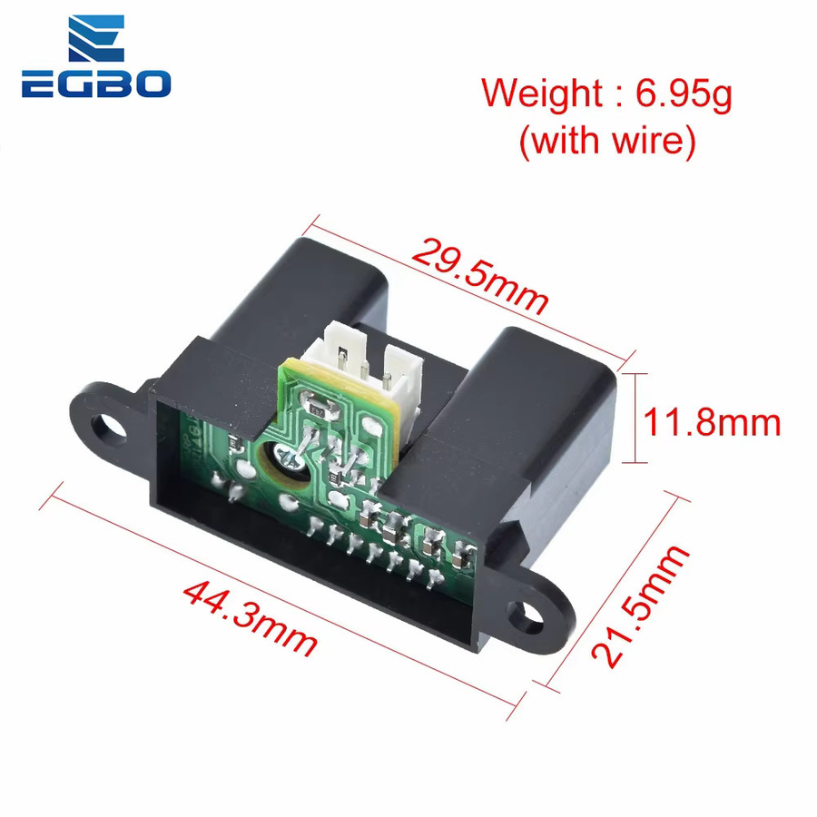 EGBO Infrarot-IR-Sensor zur Hindernisvermeidung und Entfernungsmessung 20-150 cm in Schwarz - Bild 2