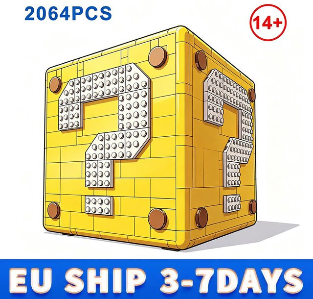 TEOK Fragezeichen-Box, Konstruktions-Bausteine, 2064 Teile, ab 14 Jahren - Bild 1