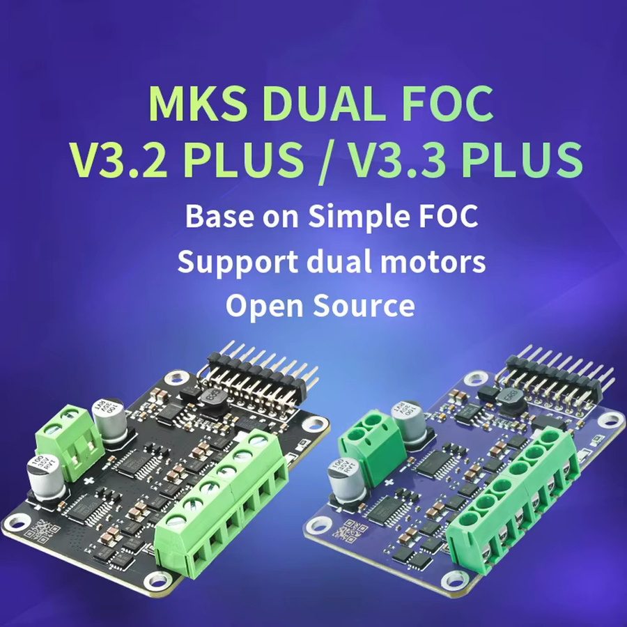 MKS SimpleFOC Dual Brushless Micro FOC V3.2 Plus/V3.3 Plus Servo mit Stromschlaufe für BLDC-Motoren, kompatibel mit ESP32 - Bild 2